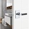 Sure-Loc Hardware Sure-Loc Hardware Levanto Passage Rosette, Polished Chrome, Smooth Grip in Flat Black LV101 26 GRIP-SM FBL - alternate 2